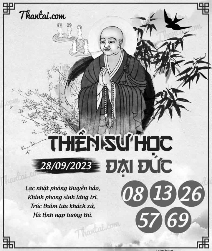 THIỀN SƯ HỌC ĐẠI ĐỨC 13/09/2023