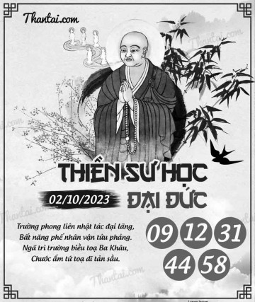 THIỀN SƯ HỌC ĐẠI ĐỨC 02/10/2023