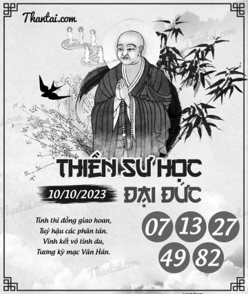 THIỀN SƯ HỌC ĐẠI ĐỨC 10/10/2023