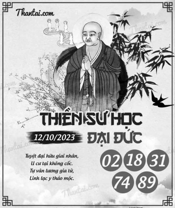 THIỀN SƯ HỌC ĐẠI ĐỨC 12/10/2023