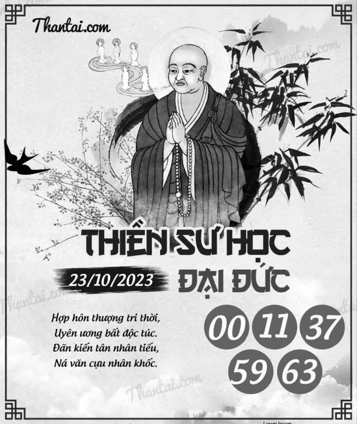 THIỀN SƯ HỌC ĐẠI ĐỨC 08/10/2023