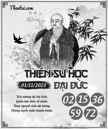 THIỀN SƯ HỌC ĐẠI ĐỨC 01/11/2023