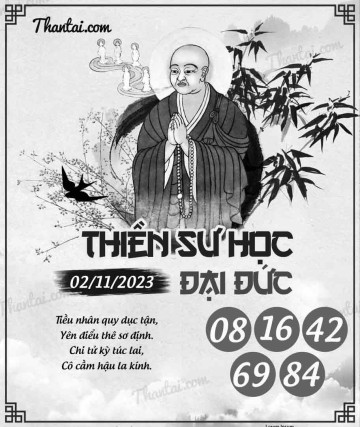 THIỀN SƯ HỌC ĐẠI ĐỨC 02/11/2023