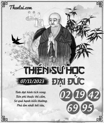 THIỀN SƯ HỌC ĐẠI ĐỨC 07/11/2023