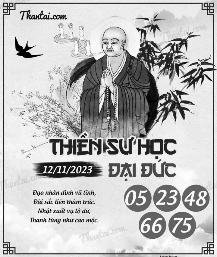 THIỀN SƯ HỌC ĐẠI ĐỨC 28/10/2023