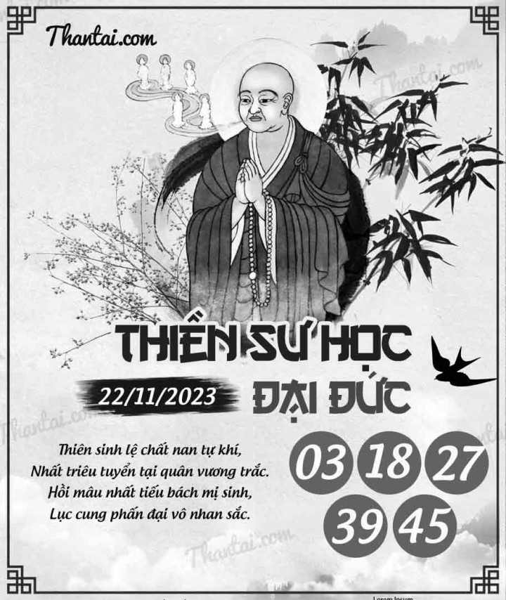 THIỀN SƯ HỌC ĐẠI ĐỨC 07/11/2023