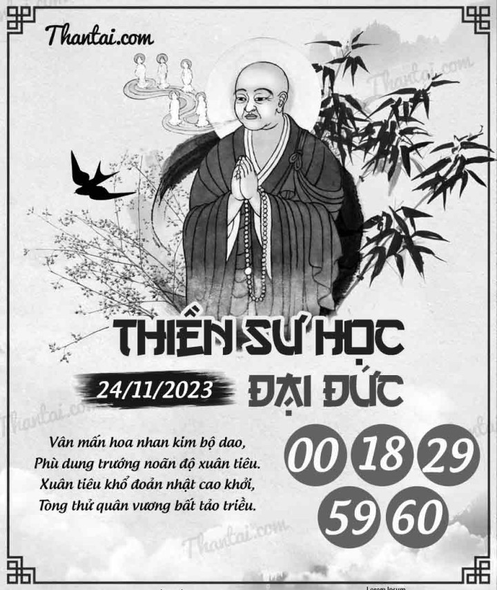 THIỀN SƯ HỌC ĐẠI ĐỨC 09/11/2023
