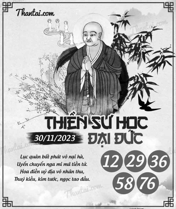 THIỀN SƯ HỌC ĐẠI ĐỨC 15/11/2023