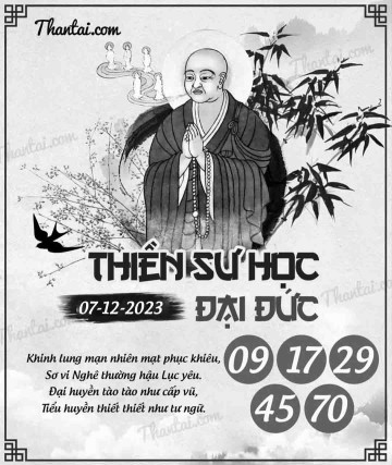 THIỀN SƯ HỌC ĐẠI ĐỨC 07/12/2023