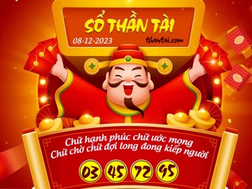 SỔ THẦN TÀI 08/12/2023