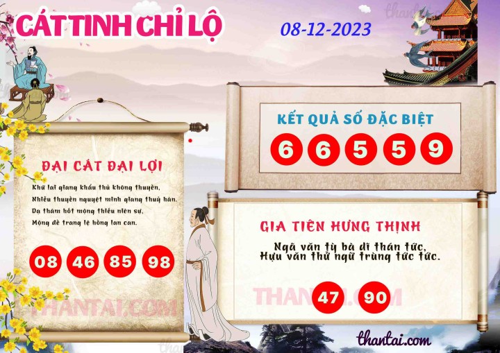 CÁT TINH CHỈ LỘ 23/11/2023