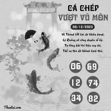 CÁ CHÉP VƯỢT VŨ MÔN 08/12/2023