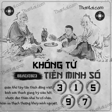 KHỔNG TỬ TIÊN MINH SỐ 08/12/2023