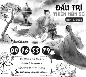 ĐẤU TRÍ THIÊN MÔN SỐ 08/12/2023