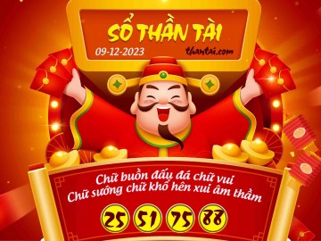 SỔ THẦN TÀI 09/12/2023