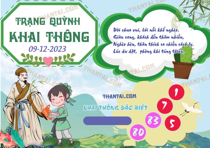 Trạng Quỳnh Khai Thông 24/11/2023