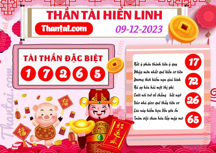 THẦN TÀI HIỂN LINH 24/11/2023