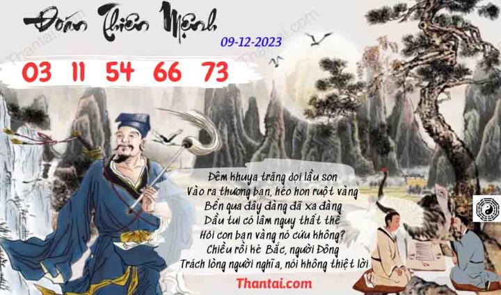 Đoán Thiên Mệnh 24/11/2023