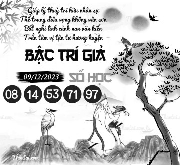 BẬC TRÍ GIẢ SỐ HỌC 09/12/2023