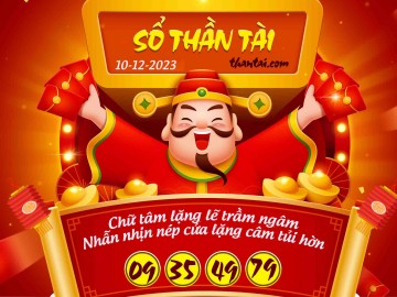 SỔ THẦN TÀI 10/12/2023