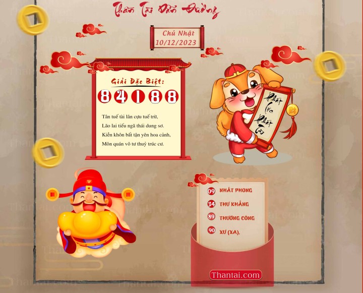 THẦN TÀI DẪN ĐƯỜNG 25/11/2023