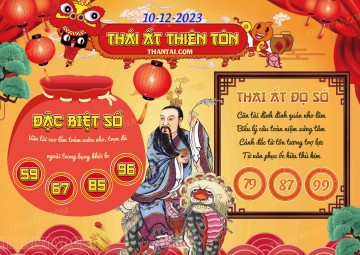 Thái Ất Thiên Tôn 10/12/2023