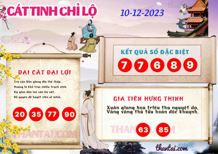 CÁT TINH CHỈ LỘ 25/11/2023