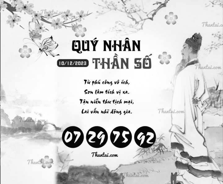 QUÝ NHÂN THẦN SỐ 25/11/2023