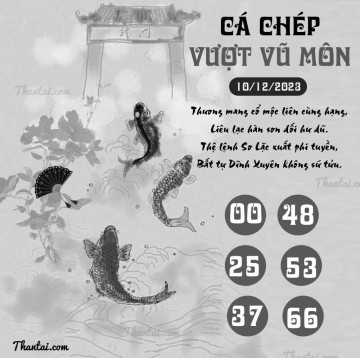 CÁ CHÉP VƯỢT VŨ MÔN 10/12/2023