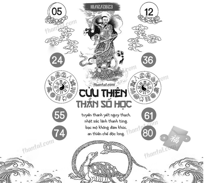 CỬU THIÊN THẦN SỐ HỌC 25/11/2023