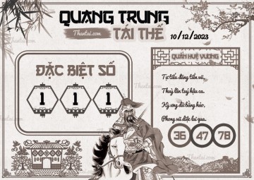 QUANG TRUNG TÁI THẾ 10/12/2023