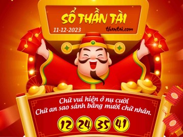 SỔ THẦN TÀI 11/12/2023