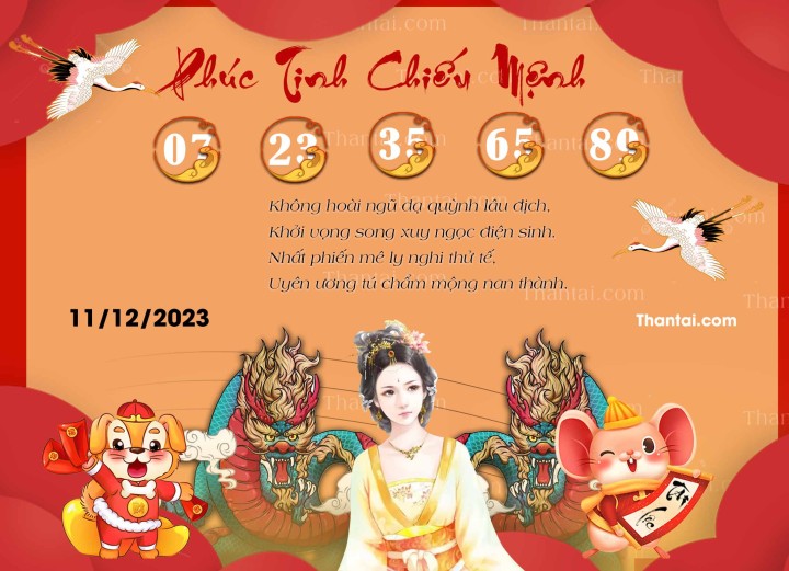 Phúc Tinh Chiếu Mệnh 26/11/2023