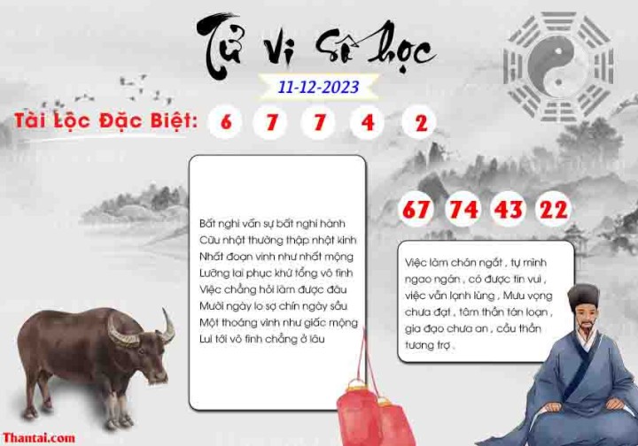 TỬ VI SỐ HỌC 26/11/2023