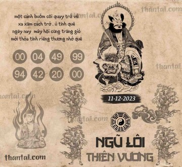 NGŨ LÔI THIÊN VƯƠNG 11/12/2023