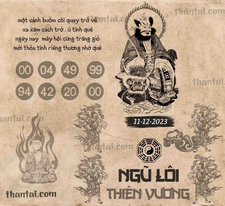 NGŨ LÔI THIÊN VƯƠNG 26/11/2023