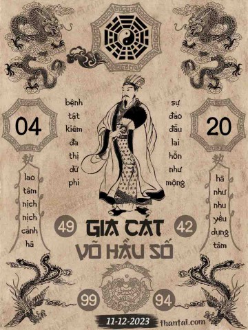 GIA CÁT VÕ HẦU SỐ 11/12/2023