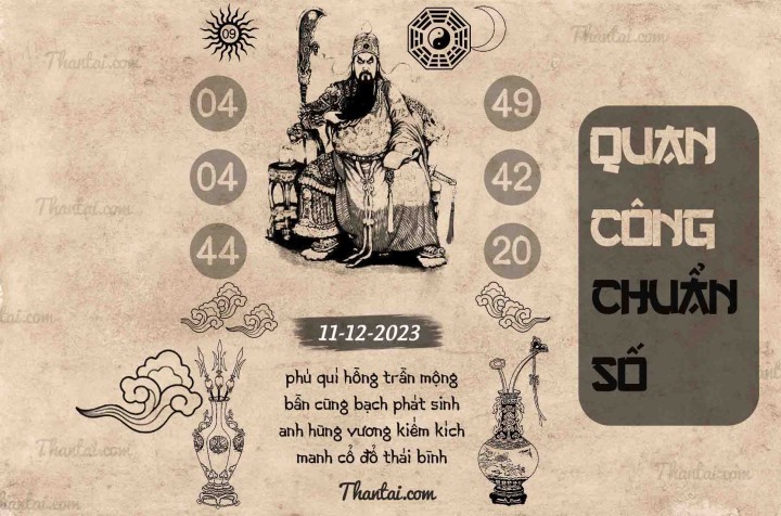 QUAN CÔNG CHUẨN SỐ 26/11/2023