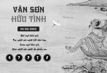 VÂN SƠN HỮU TÌNH 24/03/2023