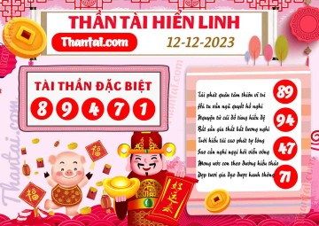 THẦN TÀI HIỂN LINH 12/12/2023