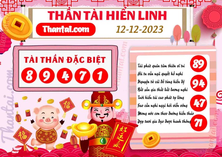 THẦN TÀI HIỂN LINH 27/11/2023