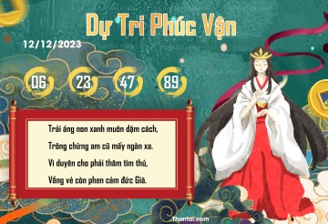 DỰ TRI PHÚC VẬN 12/12/2023