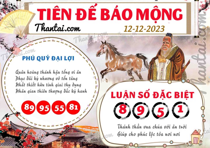 Tiên Đế Báo Mộng 27/11/2023