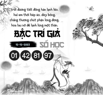 BẬC TRÍ GIẢ SỐ HỌC 12/12/2023