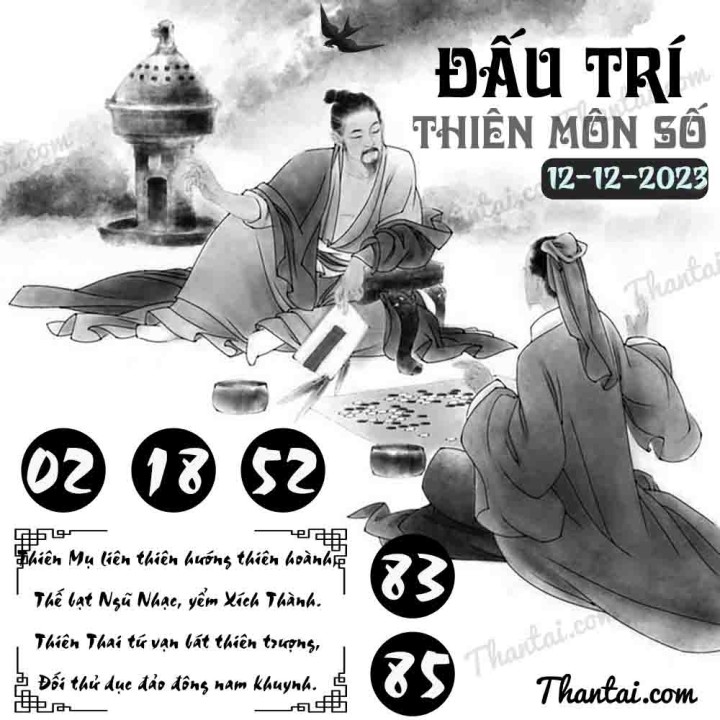 ĐẤU TRÍ THIÊN MÔN SỐ 27/11/2023
