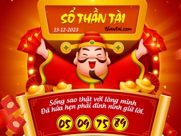 SỔ THẦN TÀI 13/12/2023