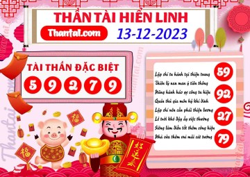 THẦN TÀI HIỂN LINH 13/12/2023