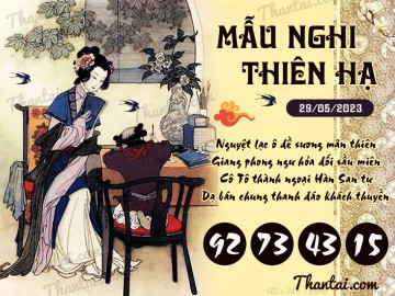 Mẫu Nghi Thiên Hạ 29/05/2023