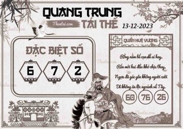 QUANG TRUNG TÁI THẾ 13/12/2023