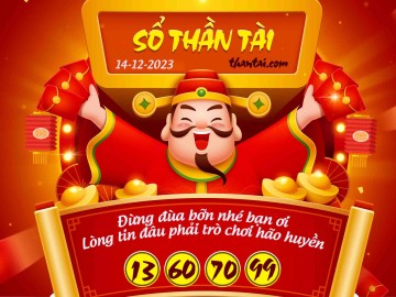 SỔ THẦN TÀI 14/12/2023